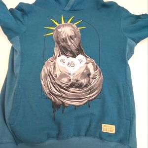 Entree LS Vintage 2013 Death Angel Blue Hoodie Medium Unisex